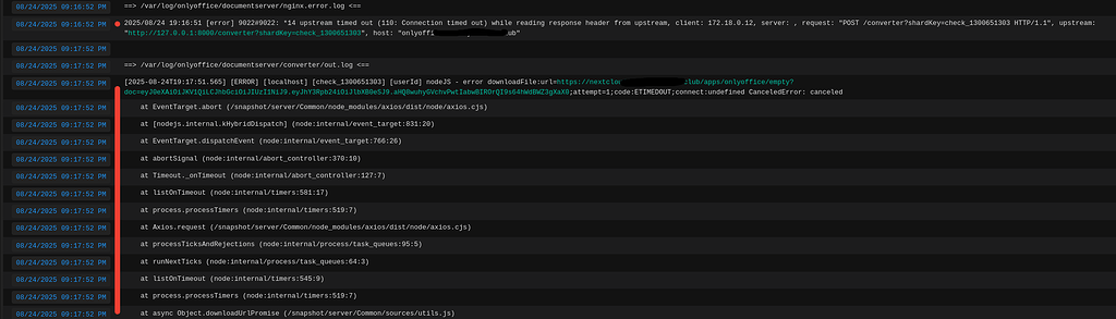 Connect nextcloud to onlyoffice has error - Page 2 - Connectors ...