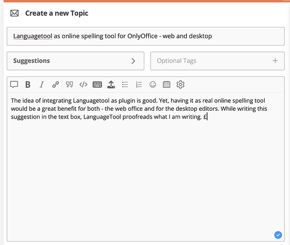 Languagetool and OnlyOffice