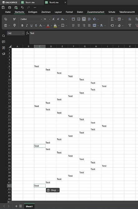 in Spreadsheet